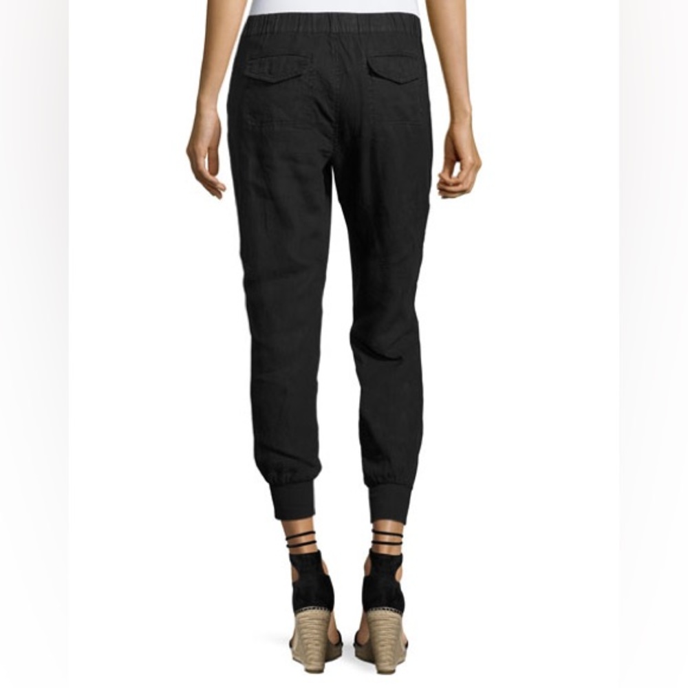 Joie linen black jogger pants XS